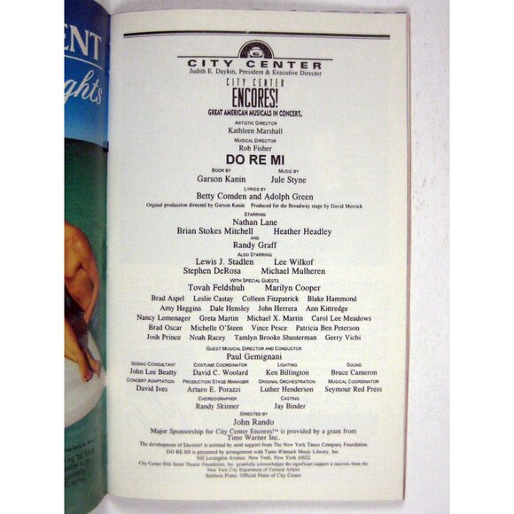Do Re Mi Playbill 1999 City Center Encore Nathan Lane Brian Stokes Mitchell - Picture 4 of 7